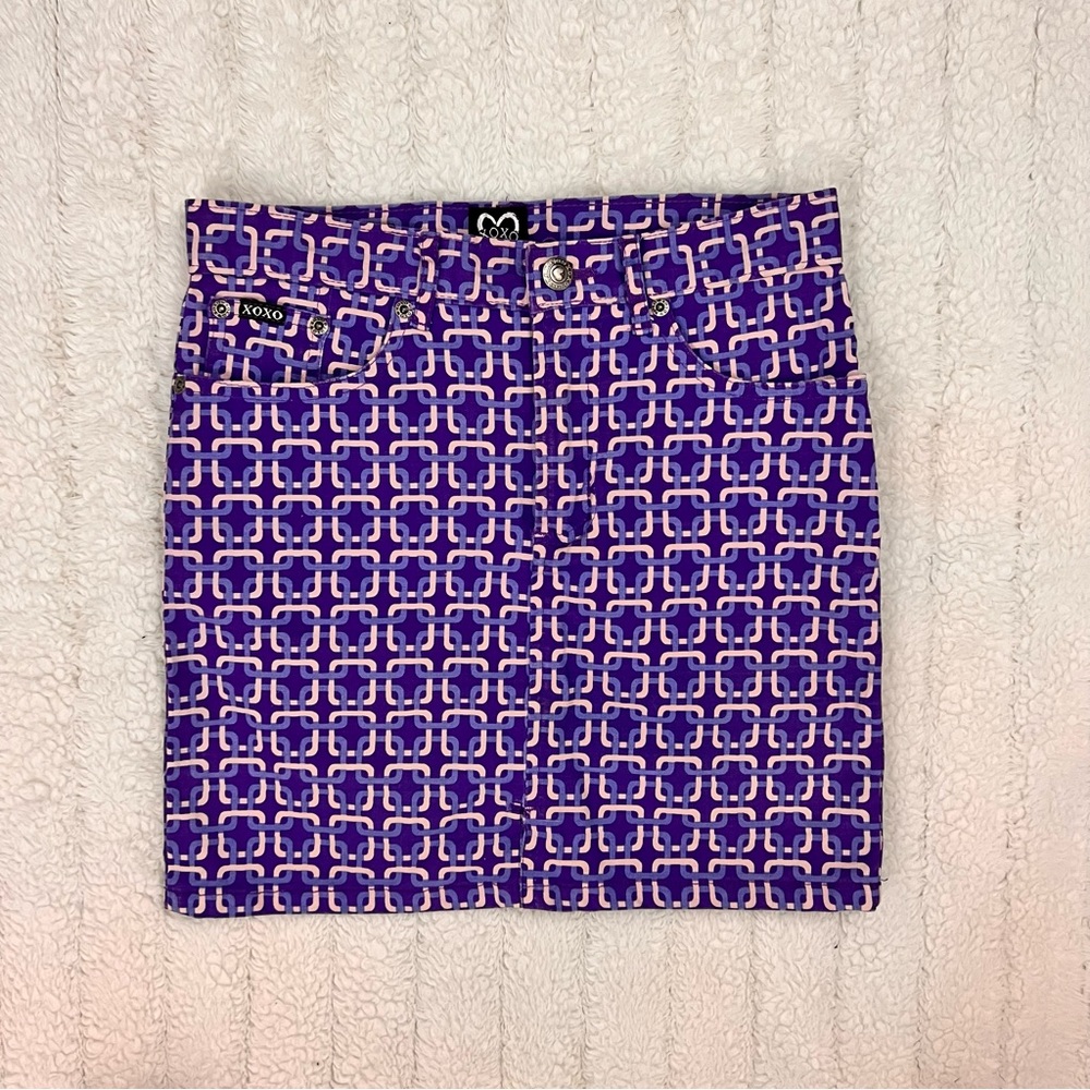 Super unique vintage XOXO mini skirt 💟